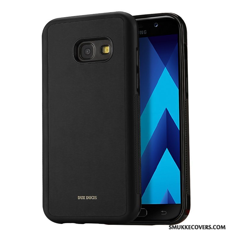 Etui Samsung Galaxy A3 2017 Læder Telefonanti-fald, Cover Samsung Galaxy A3 2017 Beskyttelse Kort Hvid