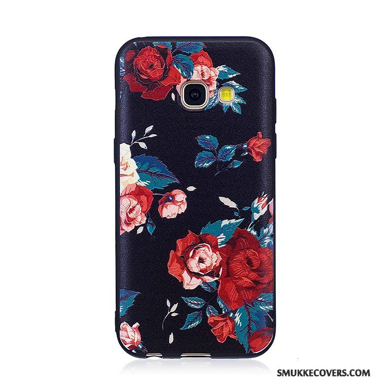 Etui Samsung Galaxy A3 2017 Malet Telefonsort, Cover Samsung Galaxy A3 2017 Blød Trend