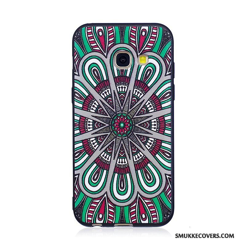 Etui Samsung Galaxy A3 2017 Malet Telefonsort, Cover Samsung Galaxy A3 2017 Blød Trend