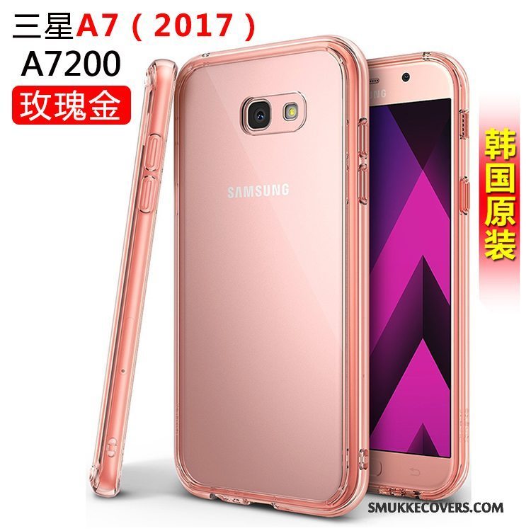 Etui Samsung Galaxy A3 2017 Silikone Anti-fald Telefon, Cover Samsung Galaxy A3 2017 Beskyttelse Hvid