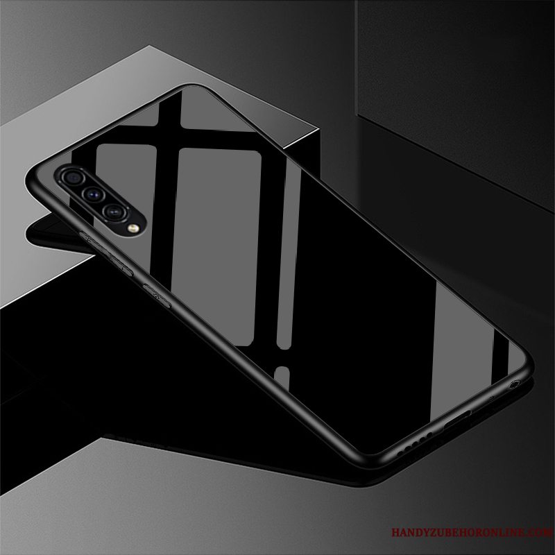 Etui Samsung Galaxy A30s Beskyttelse Anti-fald Sort, Cover Samsung Galaxy A30s Tasker Glas Simple
