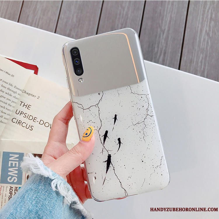 Etui Samsung Galaxy A30s Beskyttelse Kunst Hærdning, Cover Samsung Galaxy A30s Tasker Skærmbeskyttelse Stor