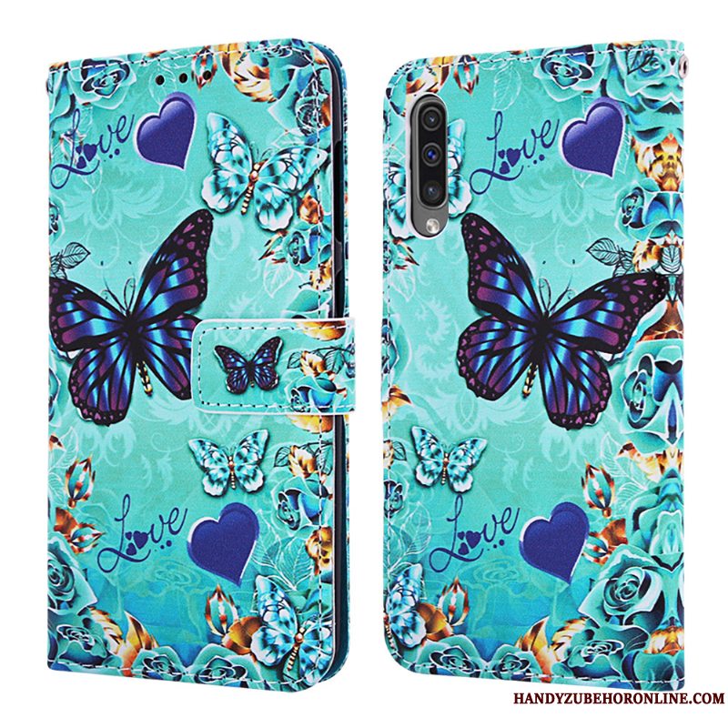 Etui Samsung Galaxy A30s Blød Af Personlighed Sort, Cover Samsung Galaxy A30s Læder Kort