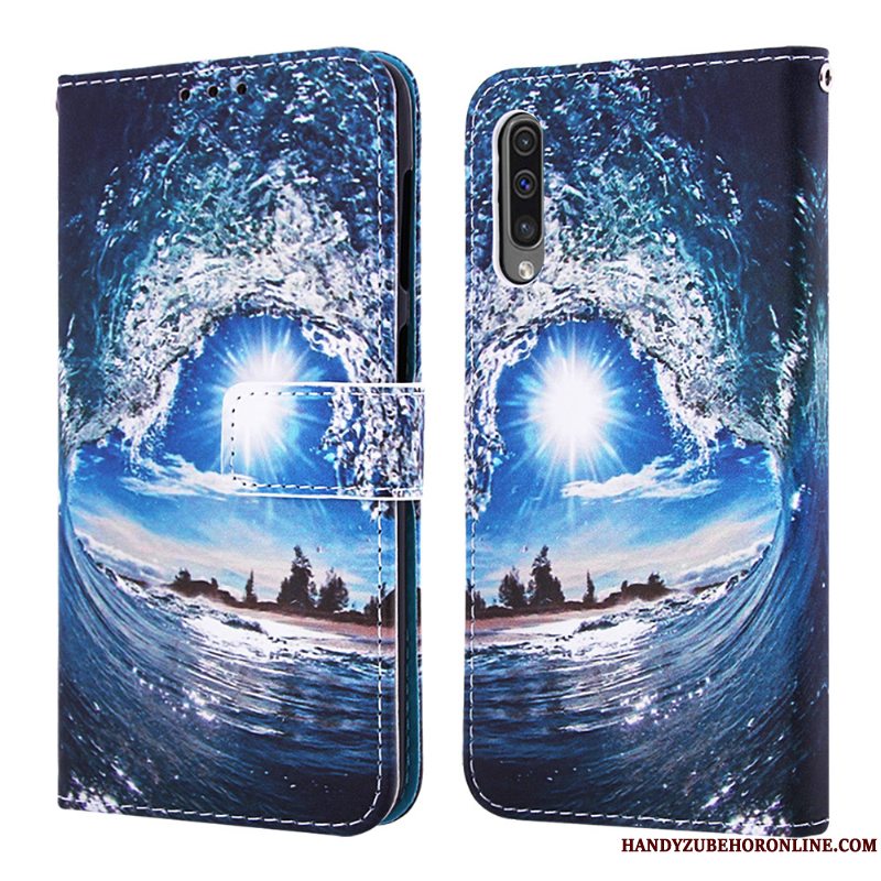 Etui Samsung Galaxy A30s Blød Af Personlighed Sort, Cover Samsung Galaxy A30s Læder Kort