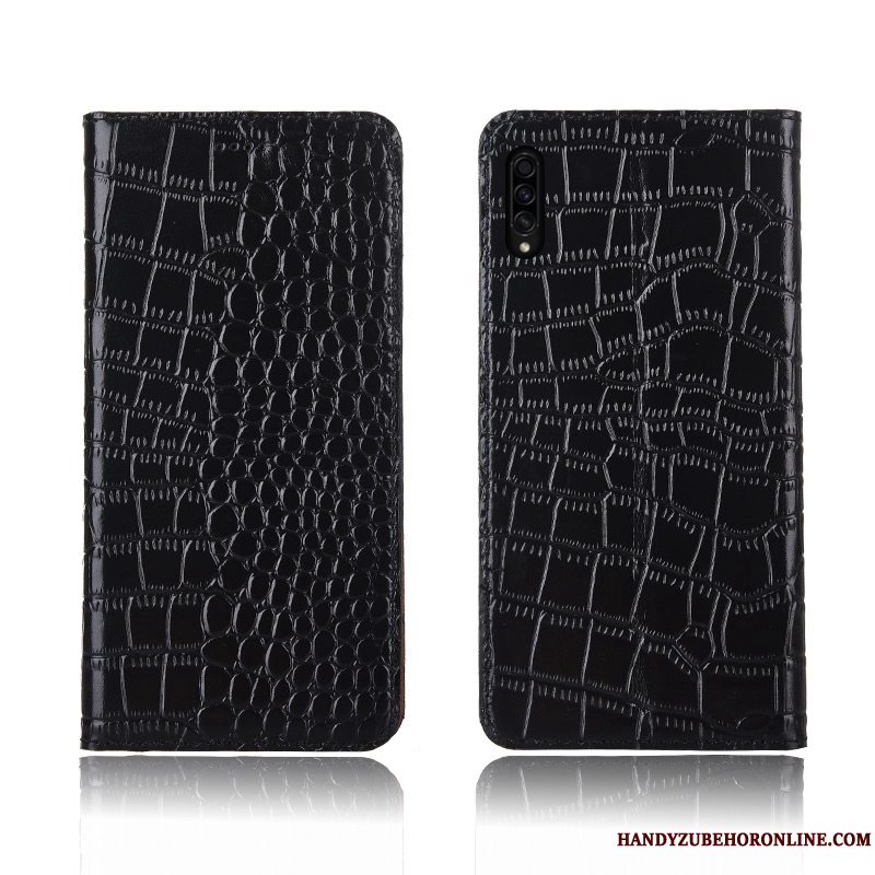 Etui Samsung Galaxy A30s Folio Krokodille Anti-fald, Cover Samsung Galaxy A30s Silikone Telefonny