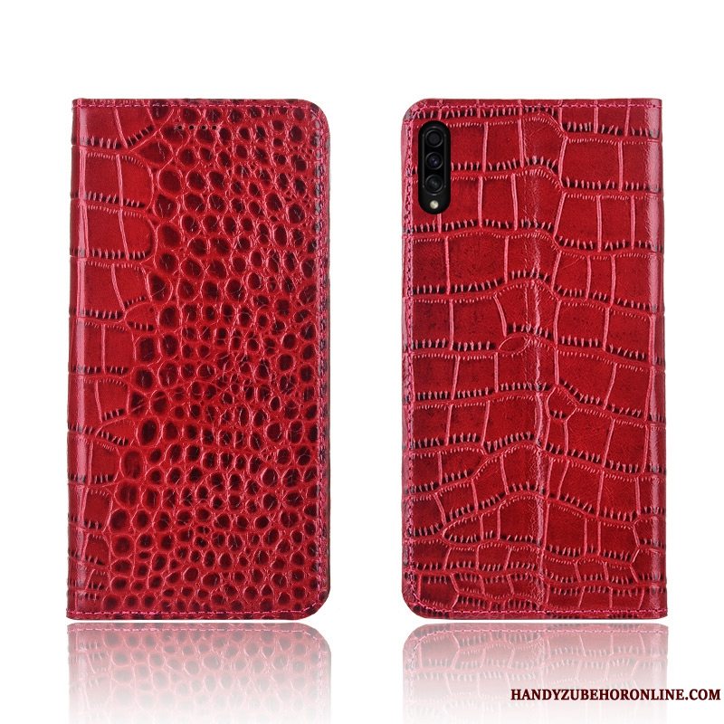 Etui Samsung Galaxy A30s Folio Krokodille Anti-fald, Cover Samsung Galaxy A30s Silikone Telefonny