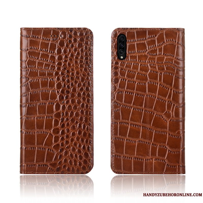 Etui Samsung Galaxy A30s Folio Krokodille Anti-fald, Cover Samsung Galaxy A30s Silikone Telefonny