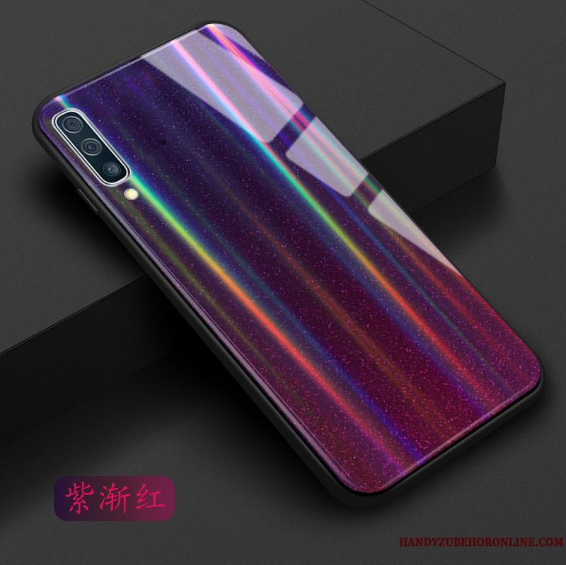 Etui Samsung Galaxy A30s Lilla Gradient, Cover Samsung Galaxy A30s Blå Telefon