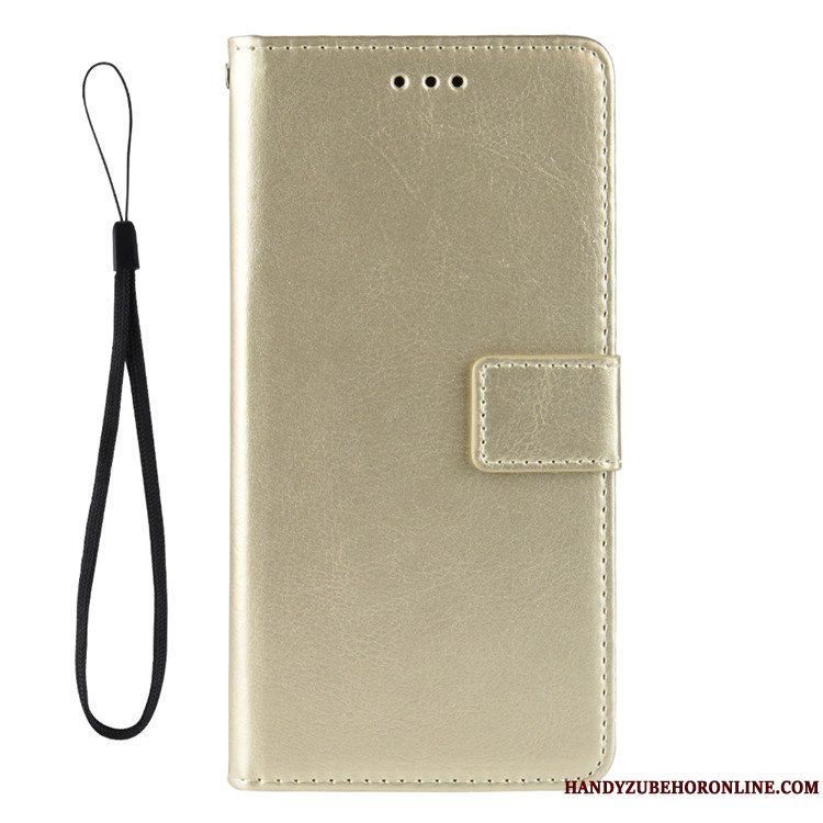 Etui Samsung Galaxy A30s Læder Hængende Ornamenter Business, Cover Samsung Galaxy A30s Folio Mønster Guld