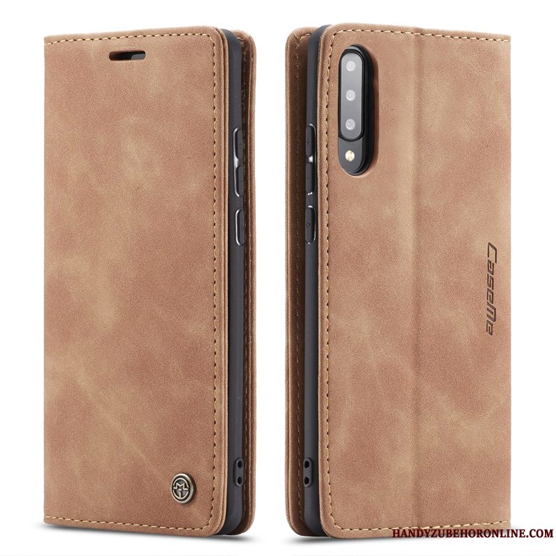 Etui Samsung Galaxy A30s Læder Skærmbeskyttelse Business, Cover Samsung Galaxy A30s Folio Hærdning Telefon