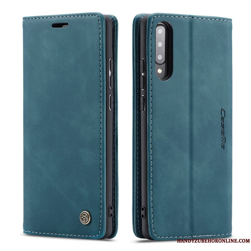 Etui Samsung Galaxy A30s Læder Skærmbeskyttelse Business, Cover Samsung Galaxy A30s Folio Hærdning Telefon