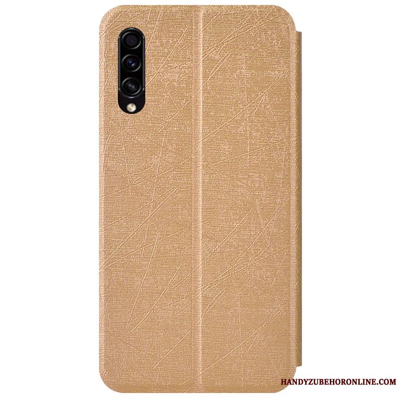 Etui Samsung Galaxy A30s Læder Telefonanti-fald, Cover Samsung Galaxy A30s Support Sølv