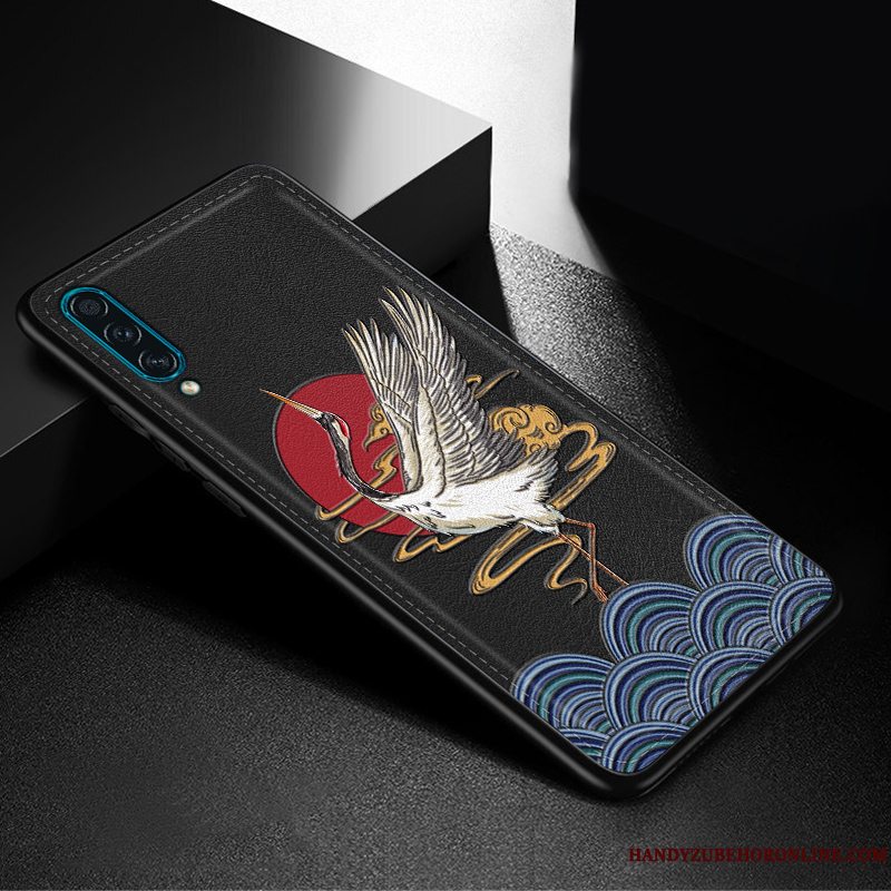 Etui Samsung Galaxy A30s Læder Trend Blå, Cover Samsung Galaxy A30s Blød Kinesisk Stil Telefon