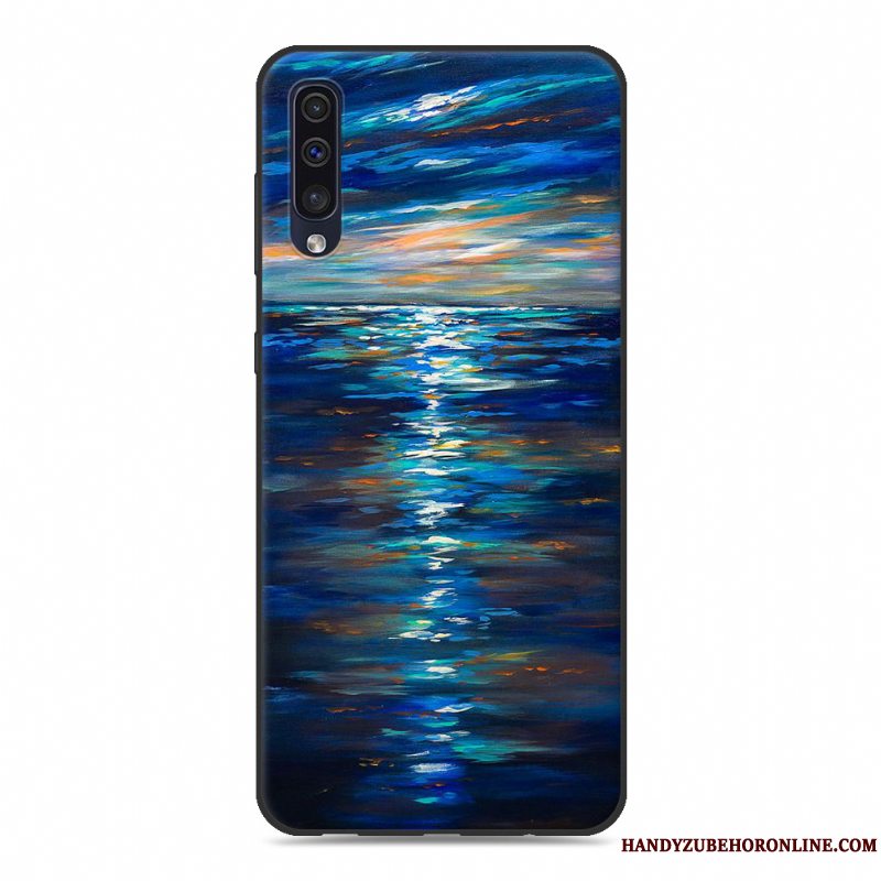 Etui Samsung Galaxy A30s Silikone Anti-fald Smuk, Cover Samsung Galaxy A30s Beskyttelse Af Personlighed Hvid