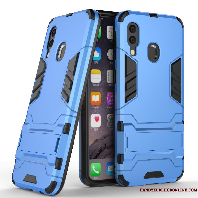 Etui Samsung Galaxy A40 Anti-fald Blå, Cover Samsung Galaxy A40 Trend Telefon