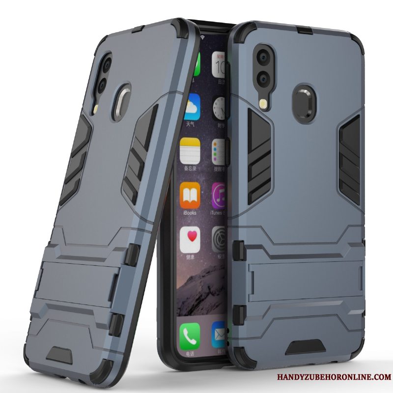 Etui Samsung Galaxy A40 Anti-fald Blå, Cover Samsung Galaxy A40 Trend Telefon