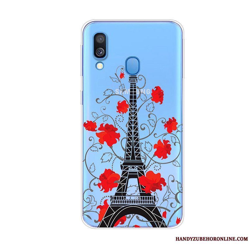 Etui Samsung Galaxy A40 Beskyttelse Af Personlighed Blå, Cover Samsung Galaxy A40 Kreativ Telefondyr