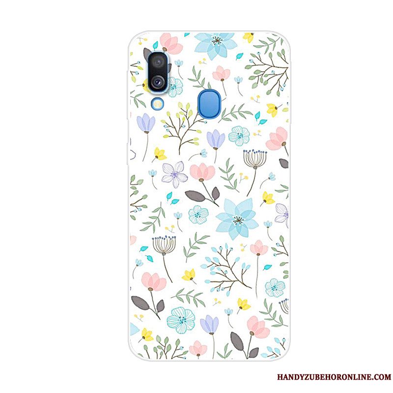 Etui Samsung Galaxy A40 Beskyttelse Af Personlighed Blå, Cover Samsung Galaxy A40 Kreativ Telefondyr