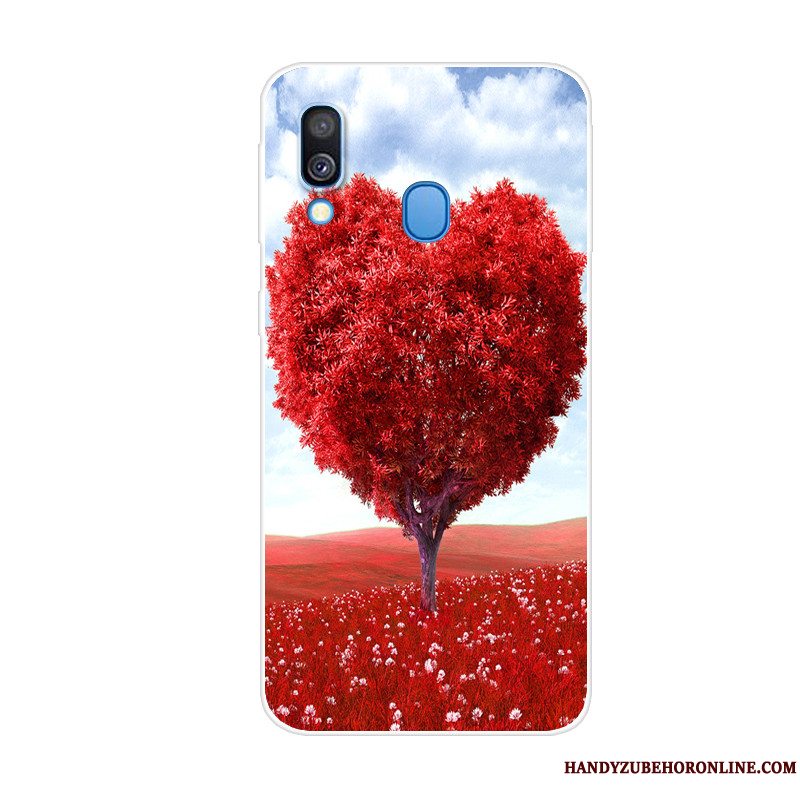 Etui Samsung Galaxy A40 Beskyttelse Af Personlighed Blå, Cover Samsung Galaxy A40 Kreativ Telefondyr