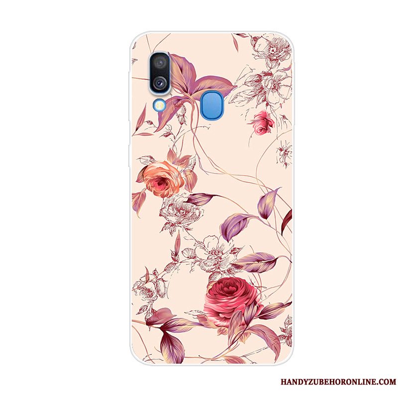 Etui Samsung Galaxy A40 Beskyttelse Af Personlighed Blå, Cover Samsung Galaxy A40 Kreativ Telefondyr