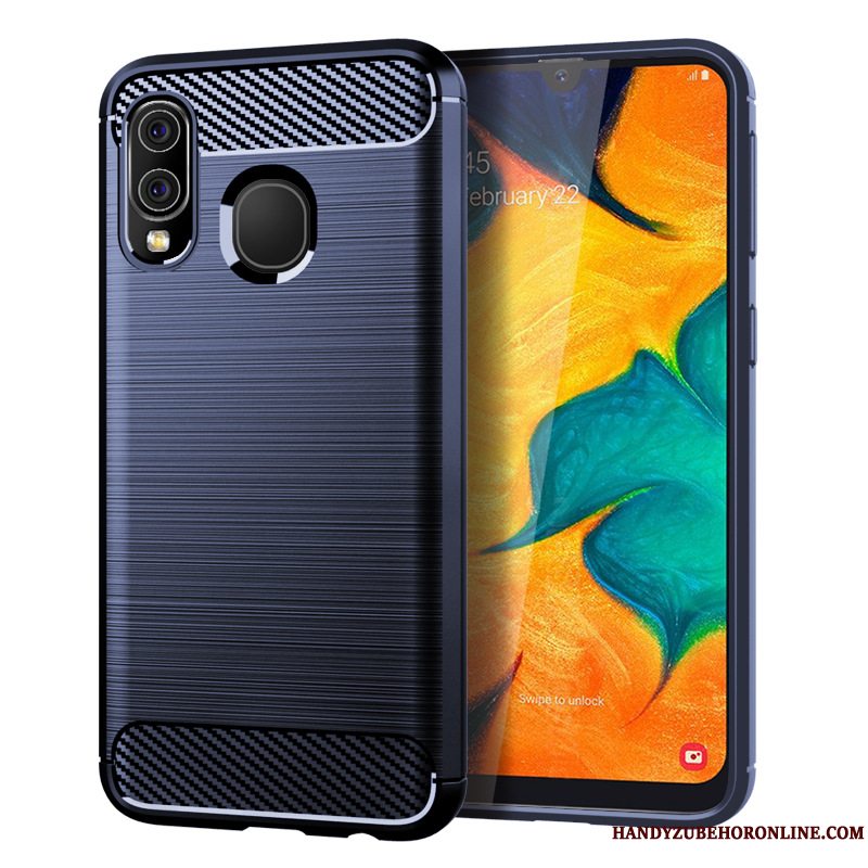 Etui Samsung Galaxy A40 Beskyttelse Mønster Silke, Cover Samsung Galaxy A40 Blød Anti-fald Fiber