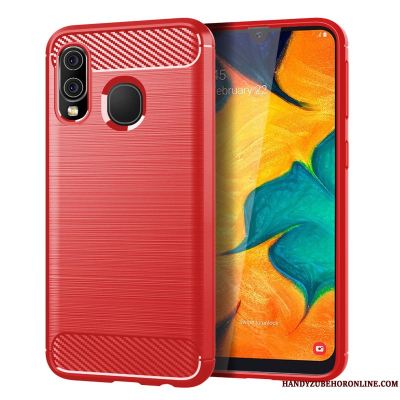 Etui Samsung Galaxy A40 Beskyttelse Mønster Silke, Cover Samsung Galaxy A40 Blød Anti-fald Fiber