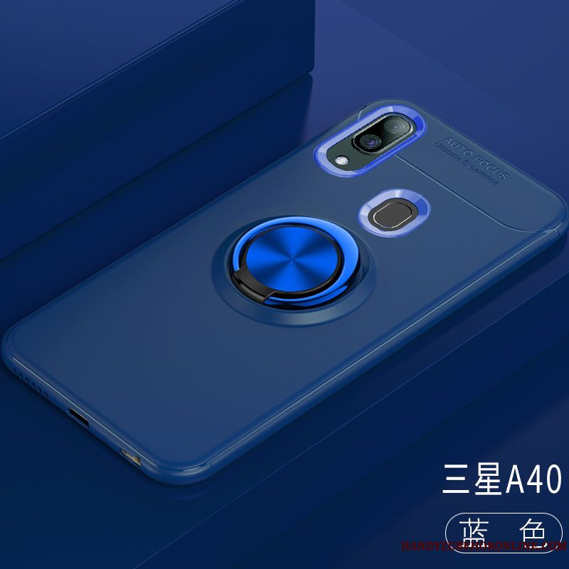 Etui Samsung Galaxy A40 Blød Bil Ring, Cover Samsung Galaxy A40 Support Af Personlighed Trendy