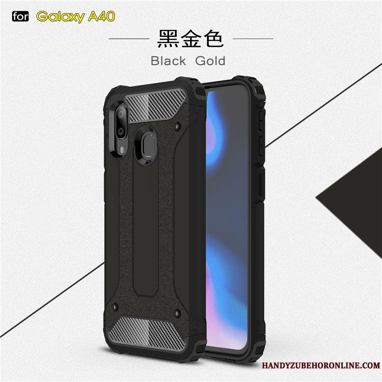 Etui Samsung Galaxy A40 Blød Hård Trend, Cover Samsung Galaxy A40 Silikone Anti-fald Telefon