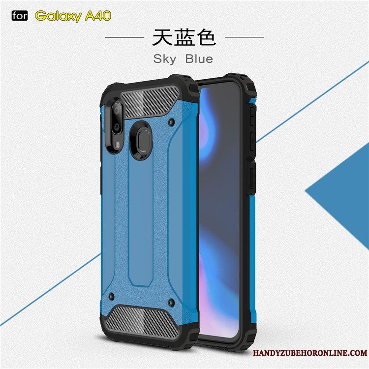 Etui Samsung Galaxy A40 Blød Hård Trend, Cover Samsung Galaxy A40 Silikone Anti-fald Telefon