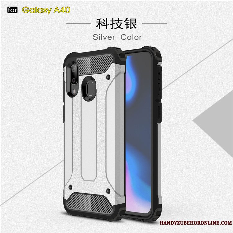 Etui Samsung Galaxy A40 Blød Hård Trend, Cover Samsung Galaxy A40 Silikone Anti-fald Telefon