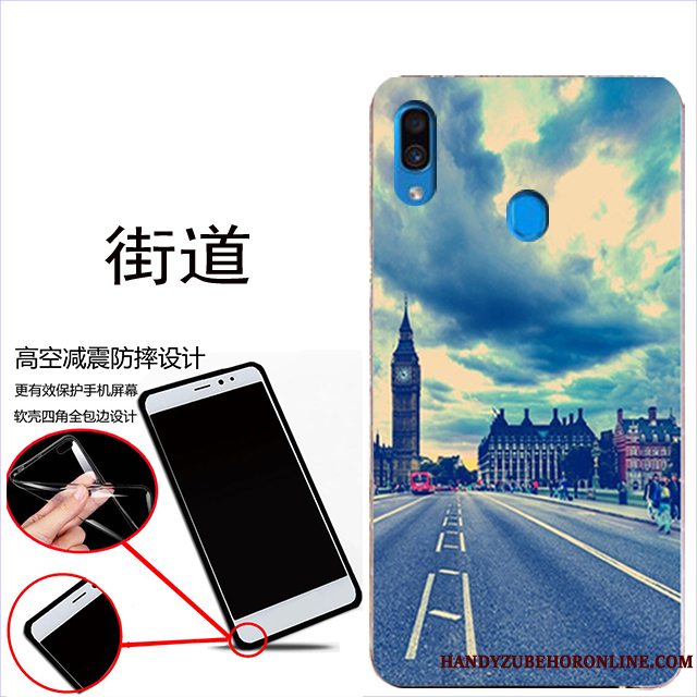 Etui Samsung Galaxy A40 Blød Rød, Cover Samsung Galaxy A40 Beskyttelse