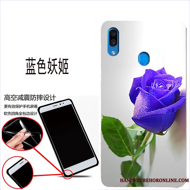 Etui Samsung Galaxy A40 Blød Rød, Cover Samsung Galaxy A40 Beskyttelse