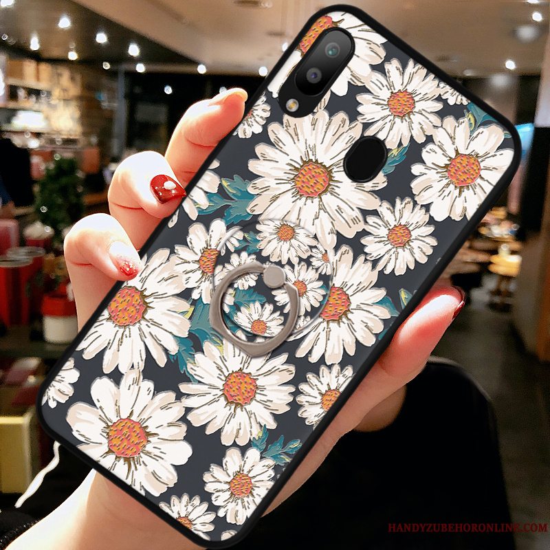 Etui Samsung Galaxy A40 Blød Telefonsort, Cover Samsung Galaxy A40 Silikone Simple Blomster