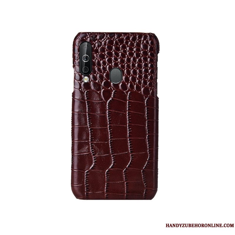 Etui Samsung Galaxy A40s Mode Rød Anti-fald, Cover Samsung Galaxy A40s Læder Bagdæksel Telefon