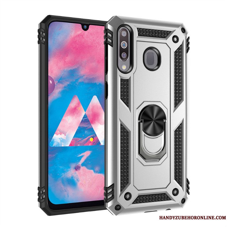 Etui Samsung Galaxy A40s Support Bil Sølv, Cover Samsung Galaxy A40s Telefonhård