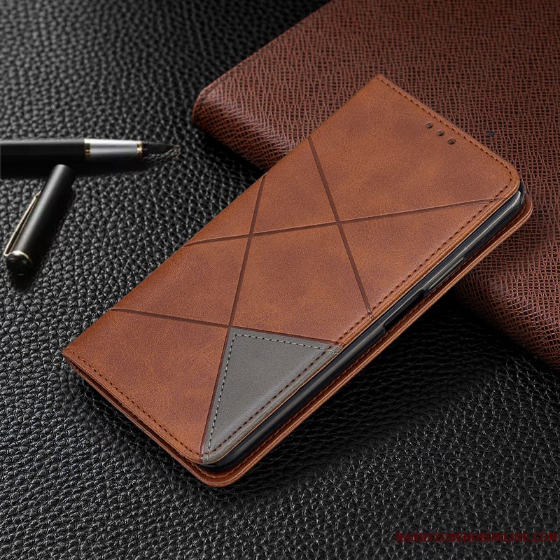 Etui Samsung Galaxy A40s Tasker Telefonautomatisk, Cover Samsung Galaxy A40s Folio Blå Ny