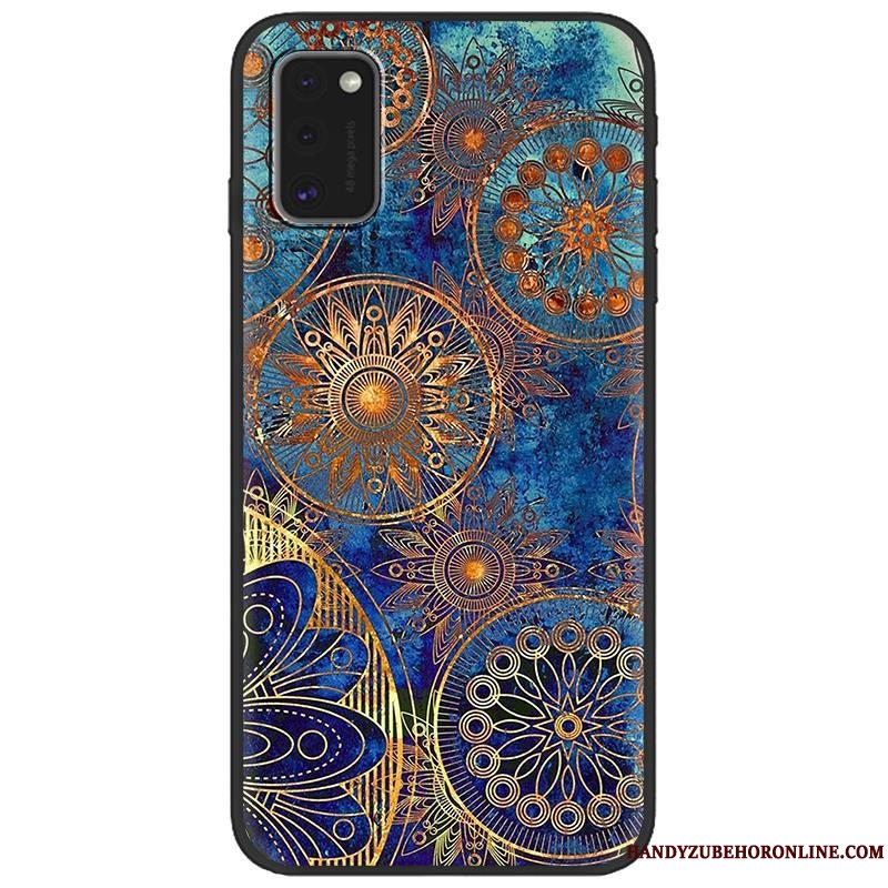 Etui Samsung Galaxy A41 Blød Trend Nubuck, Cover Samsung Galaxy A41 Kreativ Grøn Telefon