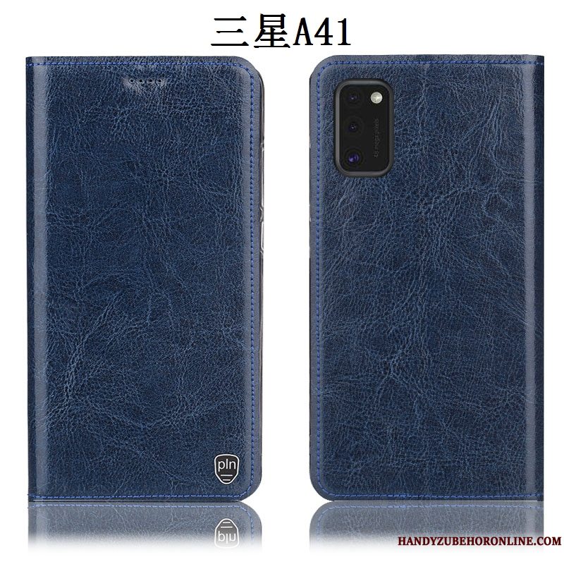 Etui Samsung Galaxy A41 Folio Telefonmønster, Cover Samsung Galaxy A41 Tasker Anti-fald Rød