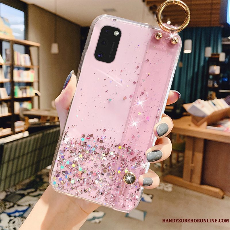 Etui Samsung Galaxy A41 Kreativ Pulver Telefon, Cover Samsung Galaxy A41 Tasker Grøn