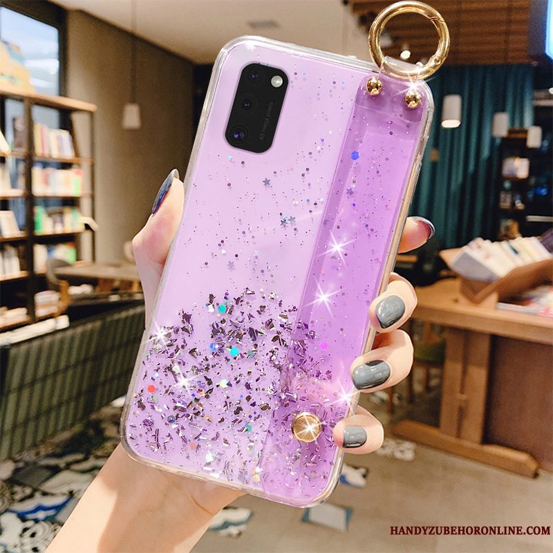 Etui Samsung Galaxy A41 Kreativ Pulver Telefon, Cover Samsung Galaxy A41 Tasker Grøn