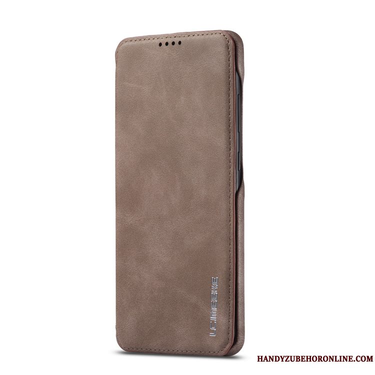 Etui Samsung Galaxy A41 Læder Anti-fald Magnetisk, Cover Samsung Galaxy A41 Beskyttelse Blå Telefon