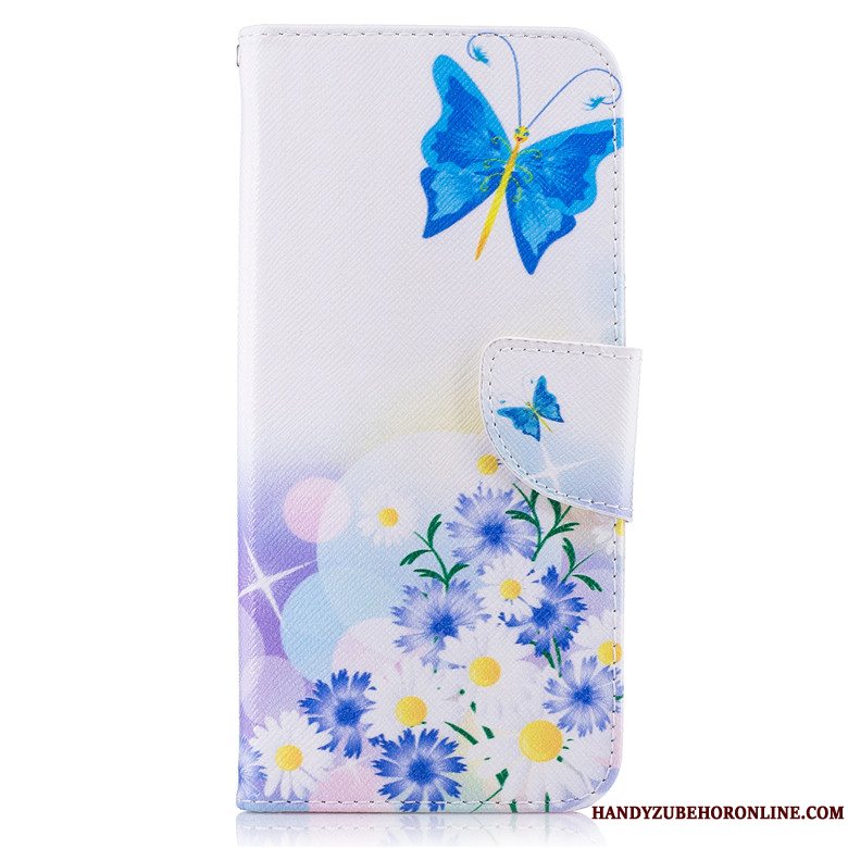 Etui Samsung Galaxy A41 Læder Trend Telefon, Cover Samsung Galaxy A41 Folio Blå Anti-fald