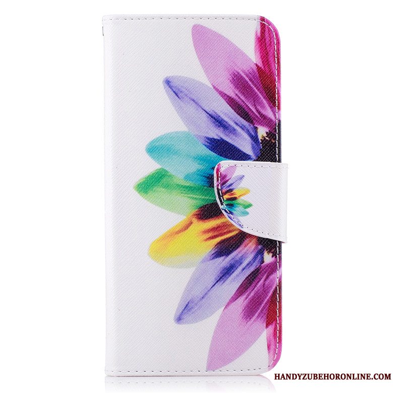 Etui Samsung Galaxy A41 Læder Trend Telefon, Cover Samsung Galaxy A41 Folio Blå Anti-fald