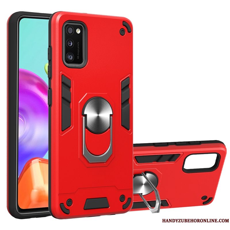 Etui Samsung Galaxy A41 Support Bil Telefon, Cover Samsung Galaxy A41 Beskyttelse Skridsikre Blå