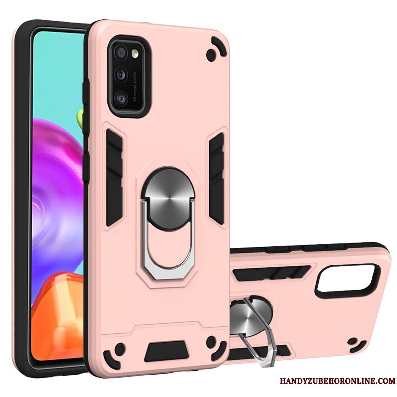 Etui Samsung Galaxy A41 Support Bil Telefon, Cover Samsung Galaxy A41 Beskyttelse Skridsikre Blå