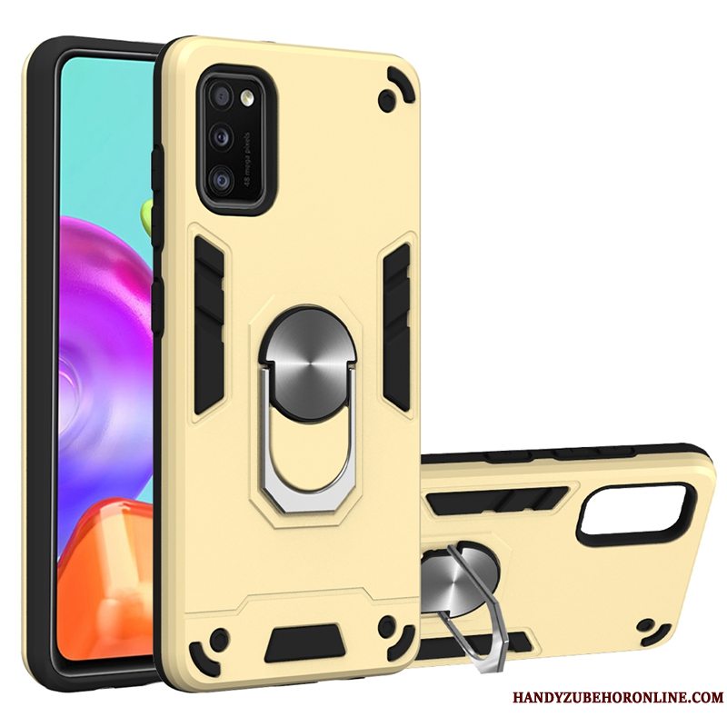 Etui Samsung Galaxy A41 Support Bil Telefon, Cover Samsung Galaxy A41 Beskyttelse Skridsikre Blå