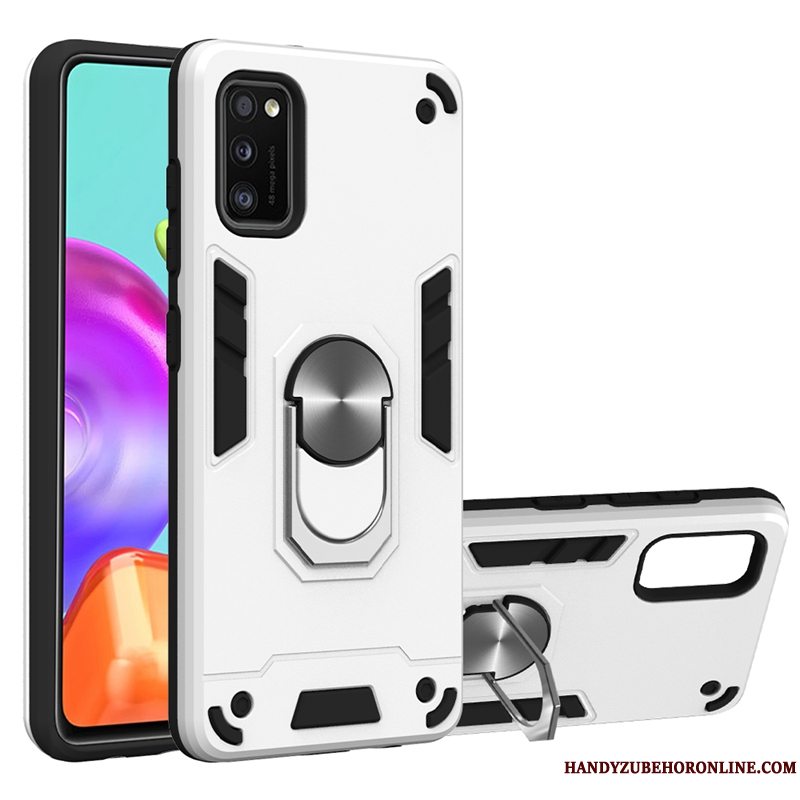 Etui Samsung Galaxy A41 Support Bil Telefon, Cover Samsung Galaxy A41 Beskyttelse Skridsikre Blå