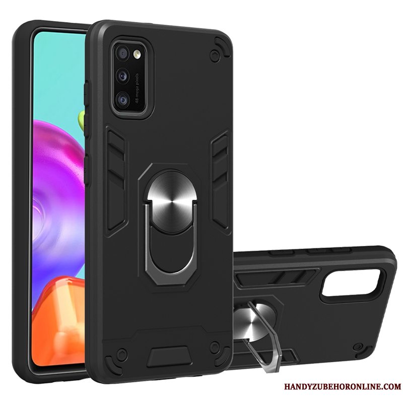 Etui Samsung Galaxy A41 Support Bil Telefon, Cover Samsung Galaxy A41 Beskyttelse Skridsikre Blå