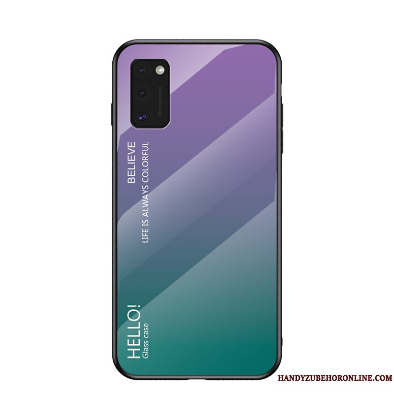 Etui Samsung Galaxy A41 Tasker Gradient Anti-fald, Cover Samsung Galaxy A41 Beskyttelse Trendy Glas