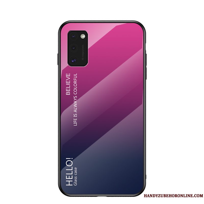 Etui Samsung Galaxy A41 Tasker Gradient Anti-fald, Cover Samsung Galaxy A41 Beskyttelse Trendy Glas